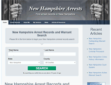 Tablet Screenshot of nharrests.org